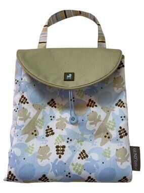Gund Portable Baby Changing Pad Blue Green Pockets